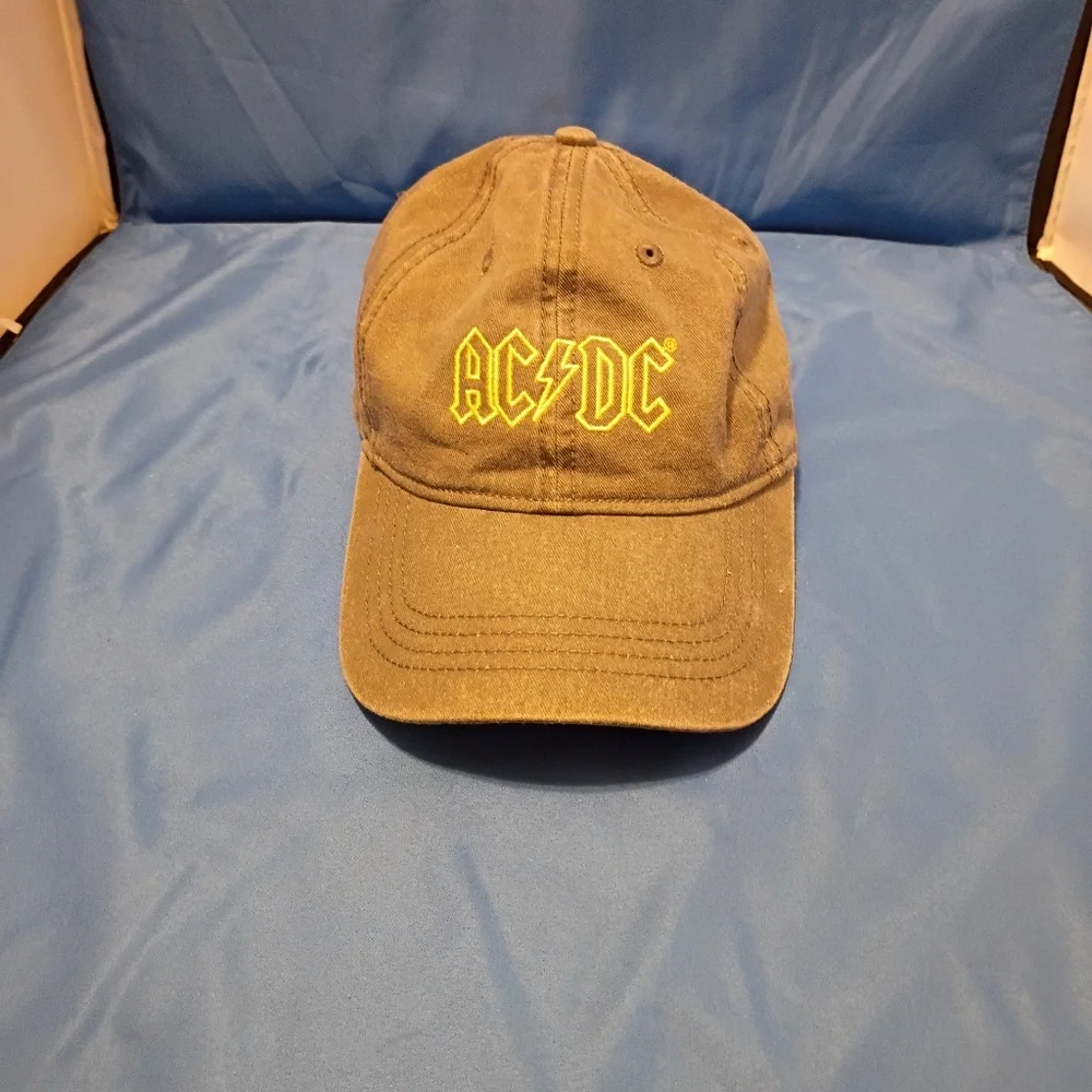 AC/DC Denim Baseball Hat. Strap Back. - Picture 1 of 4